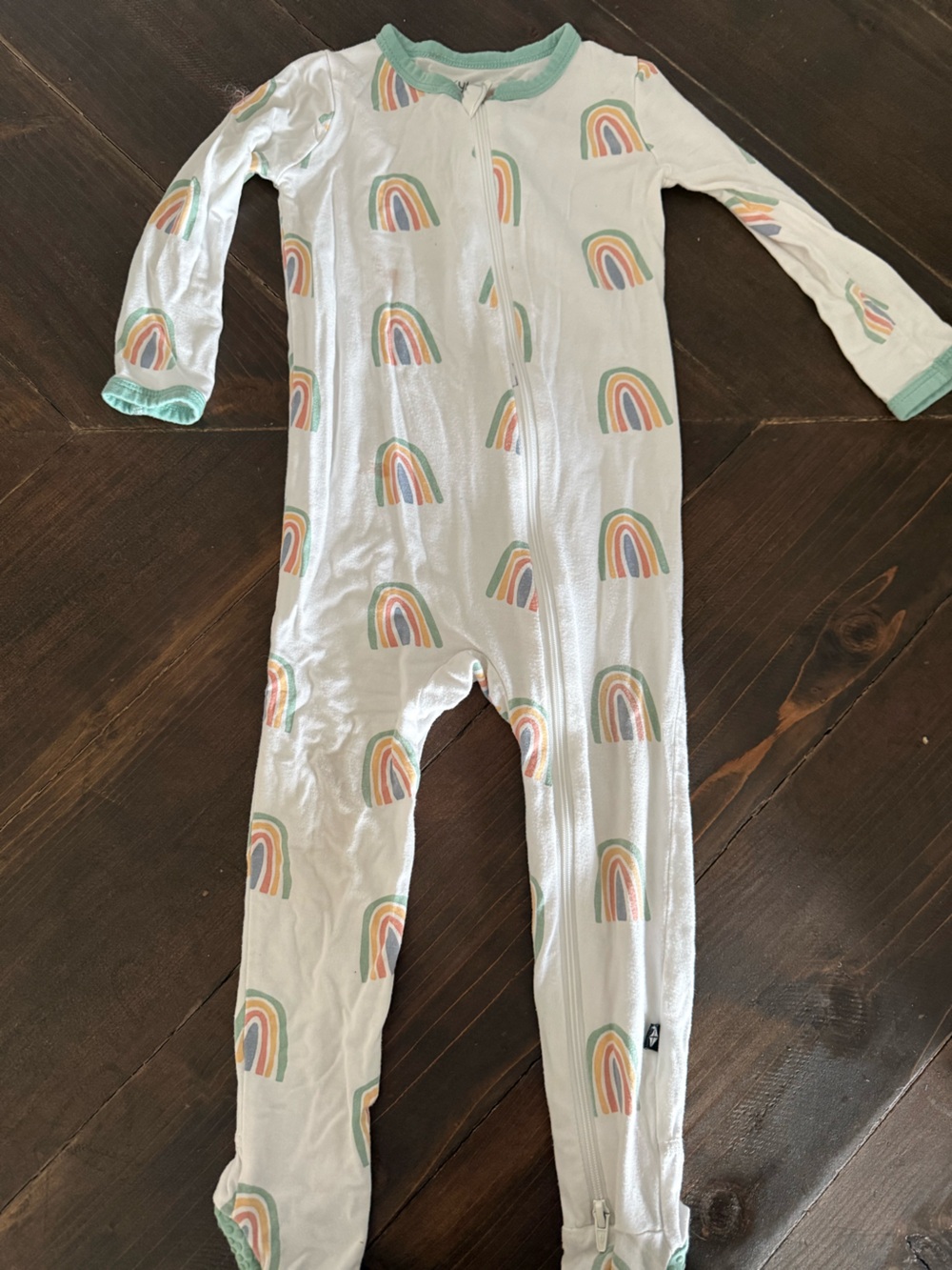 Kyte Baby Jade Rainbow Bamboo Footie Size 18/24 Month